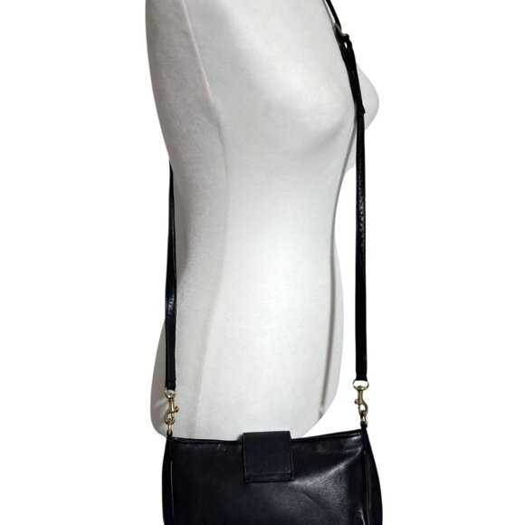 Coach Legacy 9154 Black Leather Crossbody Bag Full-Grain Leather USA 90s Vintage - Picture 5 of 16